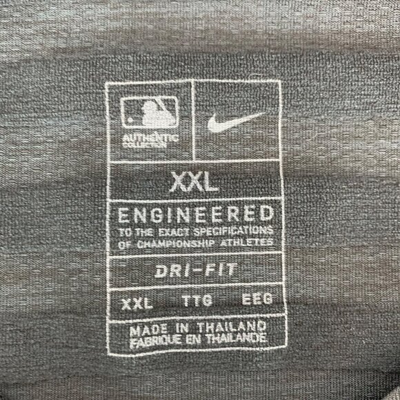 Chicago White Sox MLB Black Nike Athletic Pullover Jersey Shirt Mens 2XL XXL - Picture 3 of 6